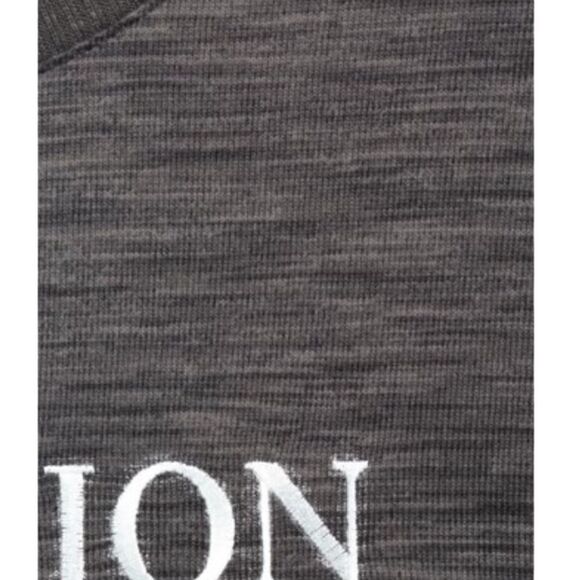 NWT Womens Top Lounge Pajama Sleep Staycation Situation Embroidered Gray Soft - Picture 6 of 7